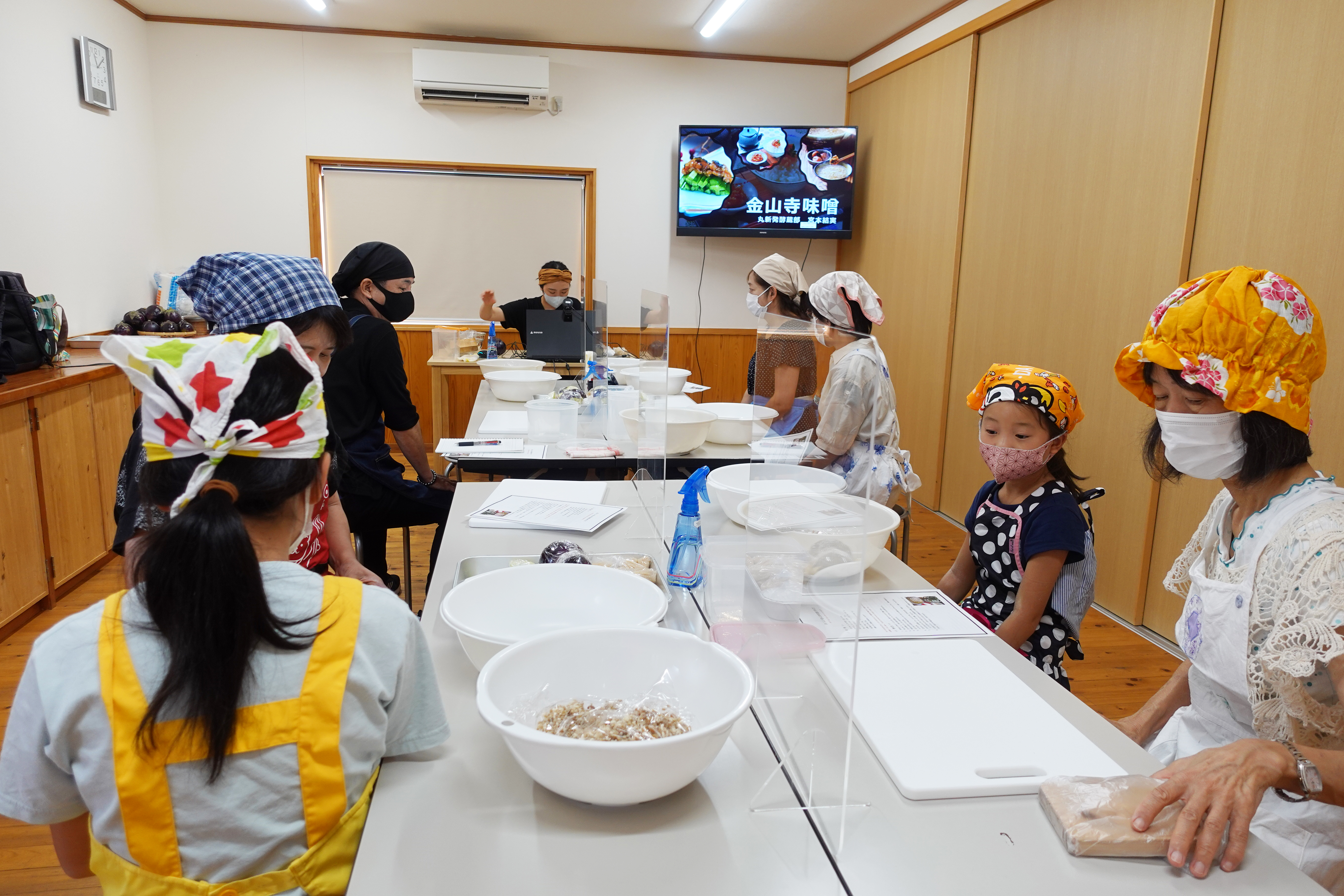 金山寺味噌教室　様子１